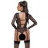 Cottelli - transparenter Riemenbody (schwarz) - L