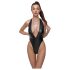 Cottelli Party - Glänzender Neckholder-Body (Schwarz) - XL