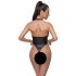 Cottelli Party - Glänzender Neckholder-Body (Schwarz) - XL