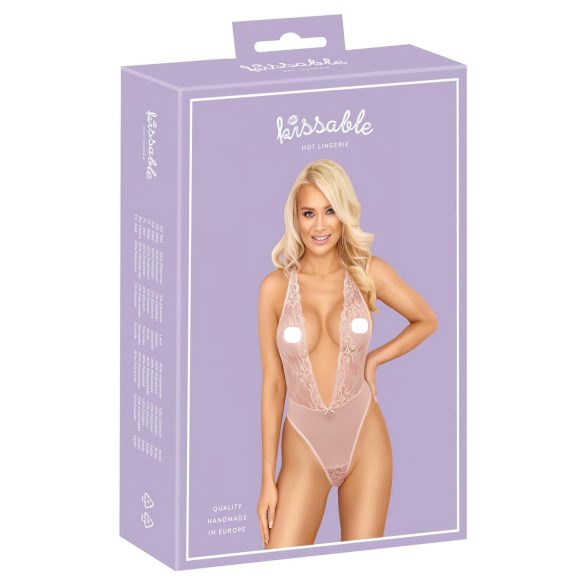 Küssbare - Spitzenbody (Rosa)
