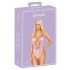 Kissable - Body mit Rosestickerei (Rosa) - L/XL