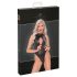Noir - Body mit Schlangenleder-Print (Schwarz) - XL