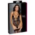 Cottelli – Offener Body mit Strapshalter (schwarz)
