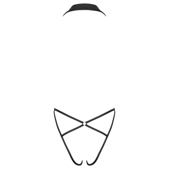 Cottelli Party - Body mit Kragen (schwarz) - M/L