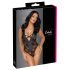 Cottelli Party - Blumenmuster-Body (schwarz)