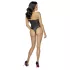 Cottelli Party - Blumenmuster-Body (schwarz) - L