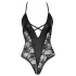 Cottelli Party - Blumenmuster-Body (schwarz) - L