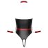 Cottelli Bondage - Glänzender Body und Armbänder (Schwarz)