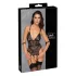 Cottelli Bondage - offener Body mit Fesseln (schwarz) - L
