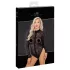 Noir - Langarm-Body mit Leopardenmuster (Schwarz)