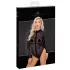Noir - Langarm-Body mit Leopardenmuster (Schwarz) - M