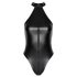 Noir - Glänzender Neckholder-Body (Schwarz) - XL