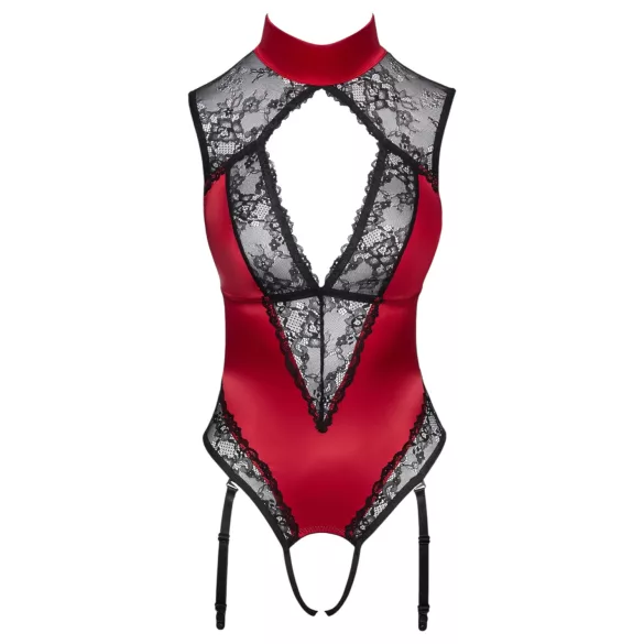Cottelli - Spitzebody mit Halsband (rot) - M