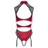 Cottelli - Spitzebody mit Halsband (rot) - M