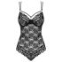 Obsessive 860-TED-1 - Supersexy Spitzenbody (Schwarz)