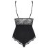 Obsessive Luvae Body - Transparentes Dekolleté (Schwarz)