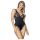 Obsessive Luvae - Body mit transparentem Brustteil (schwarz) - L/XL