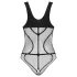 Obsessive B336 - Transparenter, offener Netzbody (Schwarz) - S-L