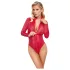 Cottelli - Schlangenhaut-Body (rot) - M