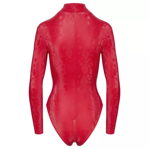 Cottelli - Schlangenhaut-Body (rot) - M