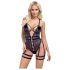 Cottelli - Offener, Riemen-Bodysuit (Schwarz)