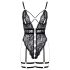 Cottelli - Offener, Riemen-Bodysuit (Schwarz)