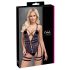 Cottelli - Offener, Riemen-Bodysuit (Schwarz)