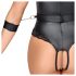 Cottelli Bondage - Verführerischer Ouvert-Body mit offenem Design (schwarz)