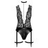 Noir Libido - Body mit Strumpfhalter (Schwarz)
