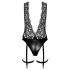 Noir Libido - Body mit Strumpfhalter (Schwarz)