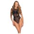 Cottelli - Transparenter Spitzen-Body (Schwarz)