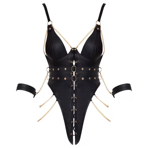 Cottelli - Bondage-Body mit Ketten (schwarz)