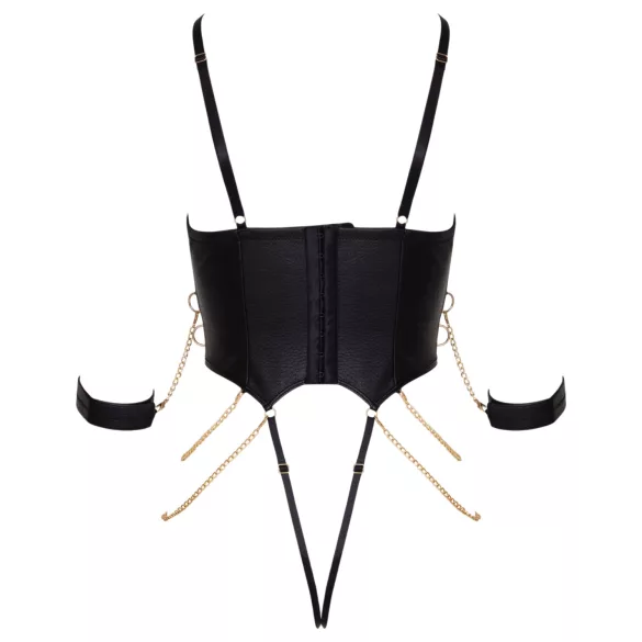 Cottelli - Bondage-Body mit Ketten (schwarz)
