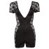 Cottelli - Schwarzes Minikleid mit Schleife und Spitze - M