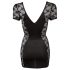 Cottelli - Schwarzes Minikleid mit Schleife und Spitze - L
