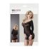 NO:XQSE - Langarm, transparente Catsuit - Schwarz (S-L)
