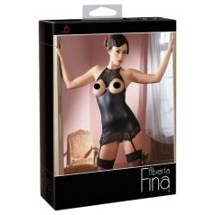 Abierta Fina - kühner Glanz - Minikleid (schwarz)