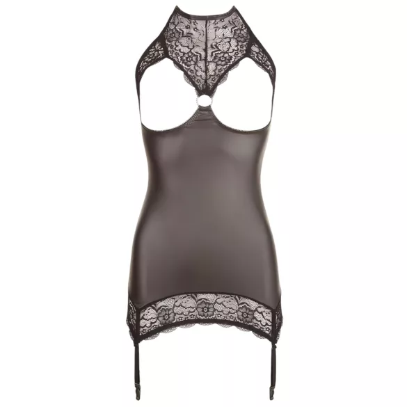 Abierta Fina - kühner Glanz - Minikleid (schwarz) - L