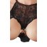 Abierta Fina - Gewagter Glanz - Minikleid (schwarz) - XL