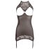 Abierta Fina - Gewagter Glanz - Minikleid (schwarz) - XL
