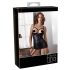Abierta Fina - Satin Glanz, Push-Up Kleid (Schwarz) - 85B/L
