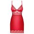 Obsessive Lovica - Spitzen-Nachthemd und String (Rot)