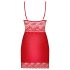 Obsessive Lovica - Spitzen-Nachthemd und String (Rot)