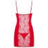Obsessive Heartina - Negligé und String (rot) - L/XL