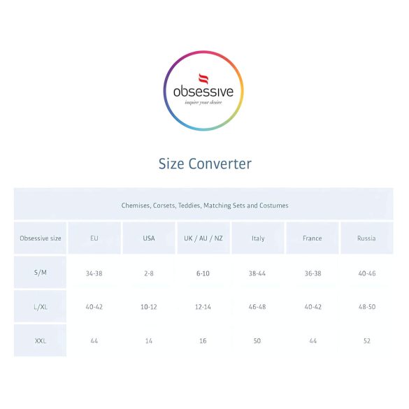 Obsessive Punker - transparente Minikleid und String (schwarz) - L/XL