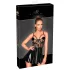 Noir - Lackkleid mit Netzdetail (Schwarz)
