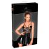 Noir - Lackkleid mit Netzeinsätzen (schwarz) - L