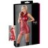 Cottelli Party - Glänzendes Minikleid ohne Ärmel mit Reißverschluss (Rot) - M
