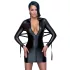 Cottelli Bondage - Glänzendes Kleid mit Fessel (schwarz) - L