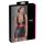 Cottelli Party - Eng anliegendes Streifenkleid (Schwarz-Rot) - XL